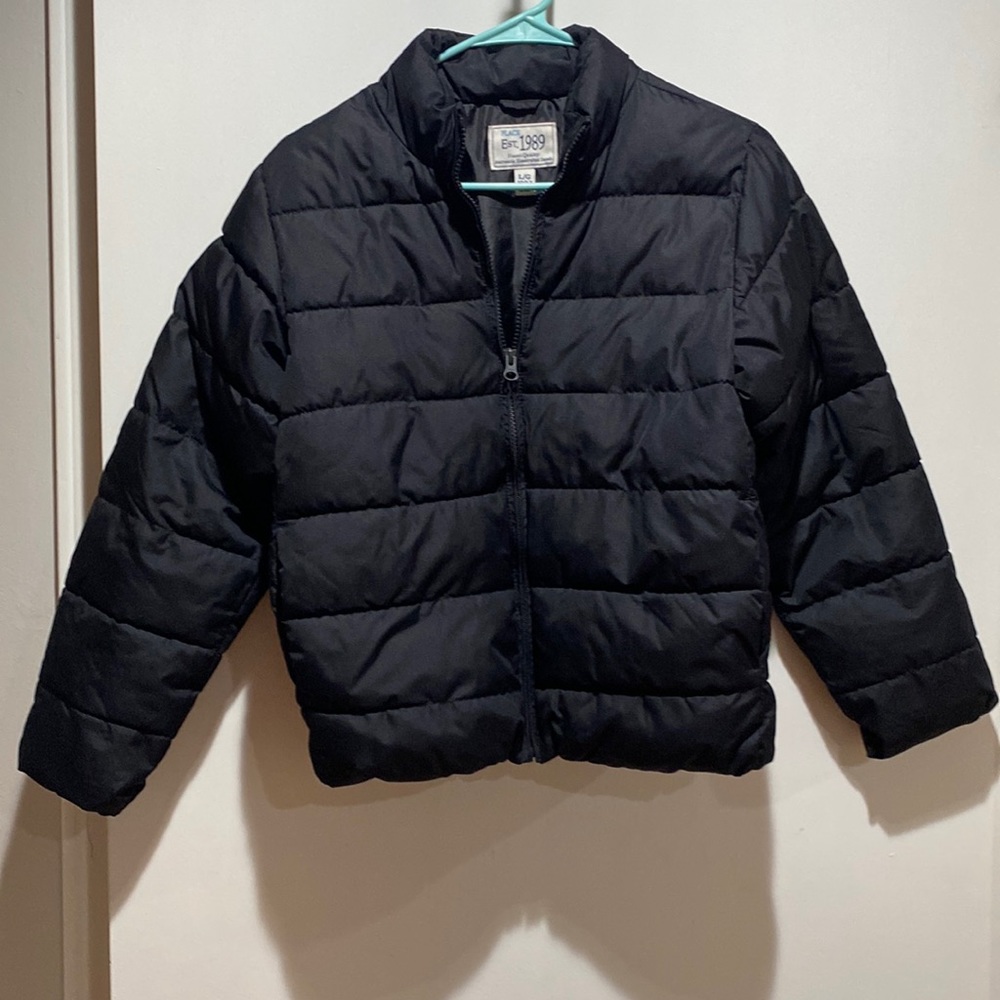 Boys black puffer jacket